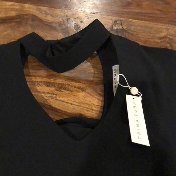 Trina Turk Ambient Jumpsuit Black 6 - Picture 3 of 6